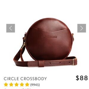 Portland Leather Circle Crossbody Bag - small